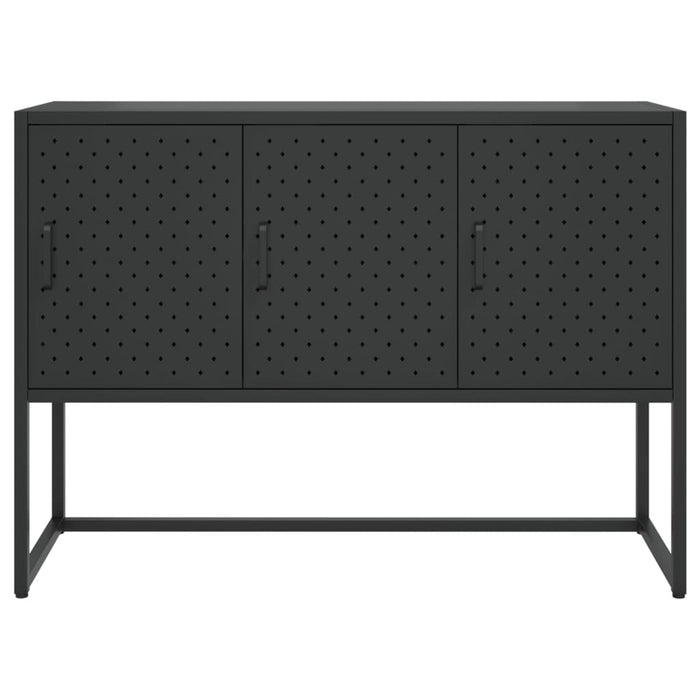 Servantă, negru, 105x35x75 cm, oțel WALTI