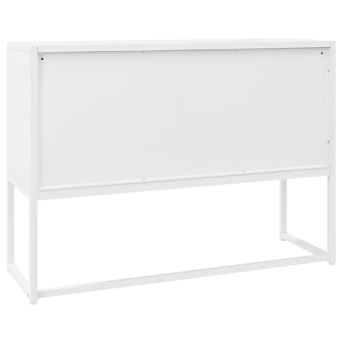 Servantă, alb, 105x35x75 cm, oțel - WALTI WALTI