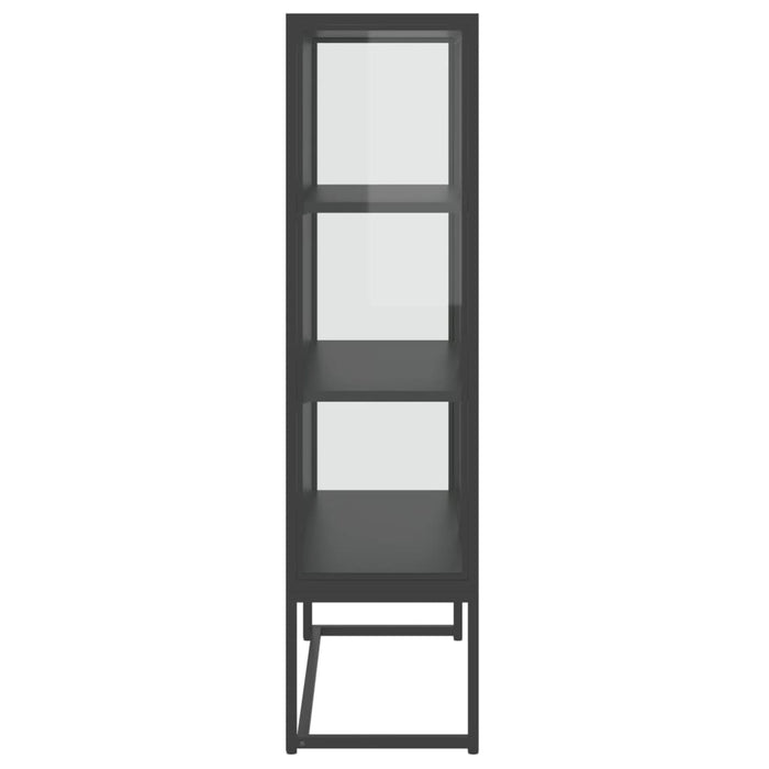 Dulap înalt, antracit, 80x35x135 cm, oțel și sticlă securizată - WALTI WALTI