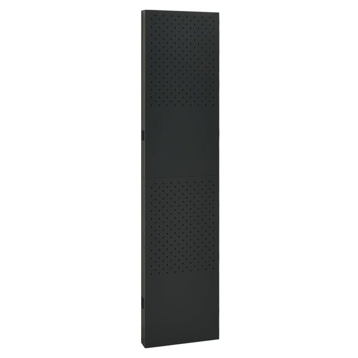 Paravan de cameră cu 4 panouri, negru, 160x180 cm, oțel - WALTI WALTI