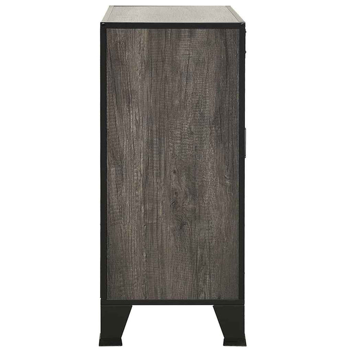 Dulap de depozitare,gri,72x36x82cm,metal și MDF - WALTI WALTI