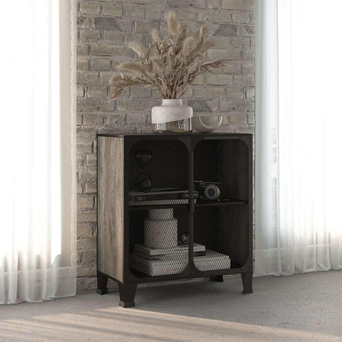 Dulap de depozitare,gri,72x36x82cm,metal și MDF - WALTI WALTI