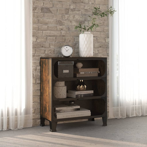 Dulap de depozitare ,maro rustic,72x36x82cm,metal și MDF - WALTI WALTI