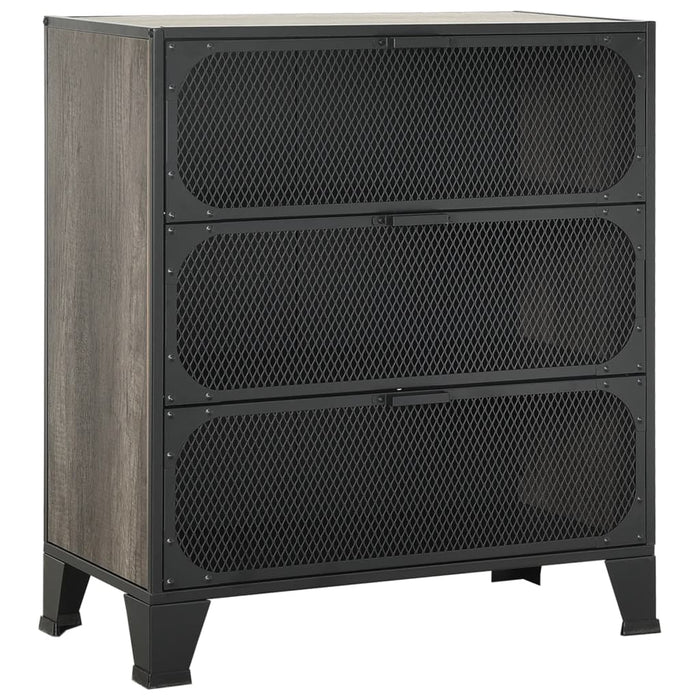 Dulap de depozitare,gri,72x36x82cm,metal și MDF - WALTI WALTI