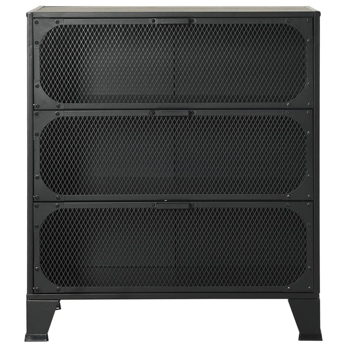 Dulap de depozitare,gri,72x36x82cm,metal și MDF - WALTI WALTI