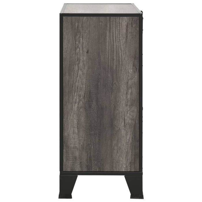 Dulap de depozitare,gri,72x36x82cm,metal și MDF - WALTI WALTI