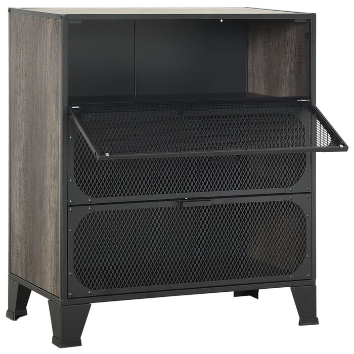 Dulap de depozitare,gri,72x36x82cm,metal și MDF - WALTI WALTI
