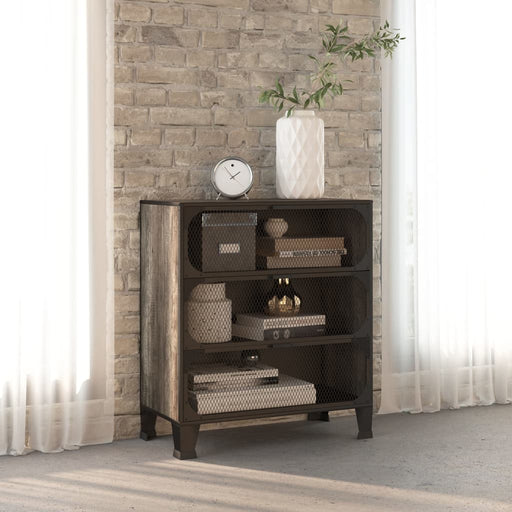 Dulap de depozitare,gri,72x36x82cm,metal și MDF - WALTI WALTI