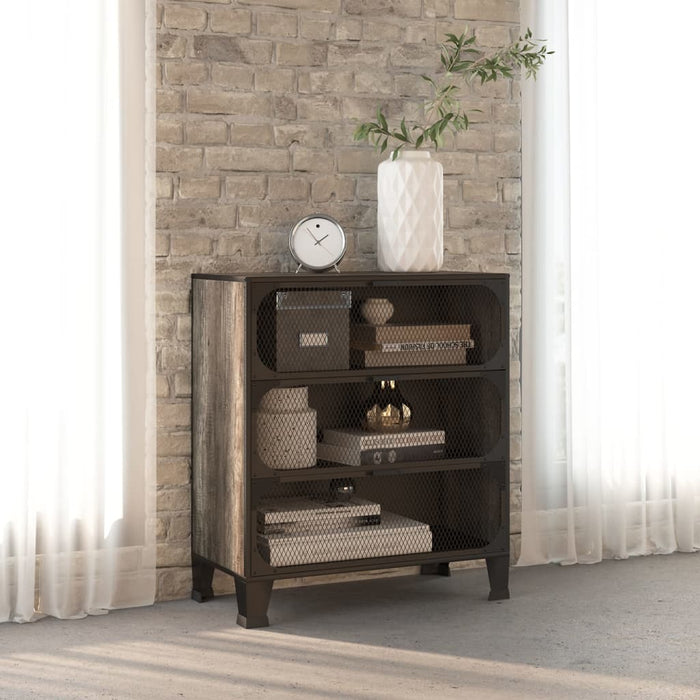 Dulap de depozitare,gri,72x36x82cm,metal și MDF - WALTI WALTI