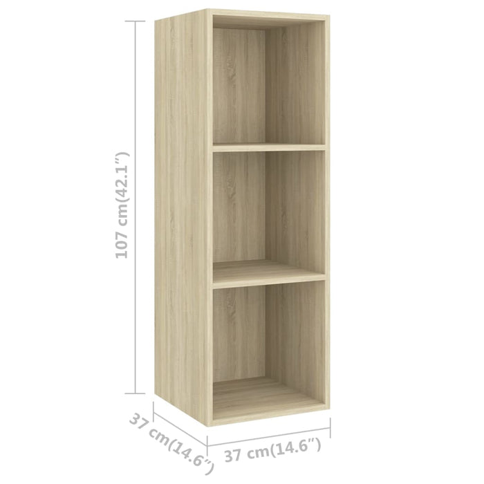 Set de dulapuri TV, 5 piese, stejar Sonoma, lemn prelucrat - WALTI WALTI