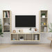 Set de dulapuri TV, 3 piese, stejar sonoma, lemn prelucrat - WALTI WALTI