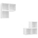 Set de dulapuri TV, 4 piese, alb, lemn prelucrat - WALTI WALTI