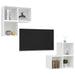 Set de dulapuri TV, 4 piese, alb, lemn prelucrat - WALTI WALTI