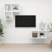 Set de dulapuri TV, 4 piese, alb, lemn prelucrat - WALTI WALTI