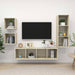 Set de dulapuri TV, 4 piese, stejar sonoma, lemn prelucrat - WALTI WALTI