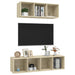 Set de dulapuri TV, 2 piese, stejar sonoma, lemn prelucrat - WALTI WALTI