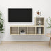 Set de dulapuri TV, 2 piese, stejar sonoma, lemn prelucrat - WALTI WALTI