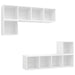 Set de dulapuri TV, 4 piese, alb, lemn prelucrat - WALTI WALTI