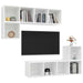 Set de dulapuri TV, 4 piese, alb, lemn prelucrat - WALTI WALTI