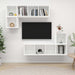 Set de dulapuri TV, 4 piese, alb, lemn prelucrat - WALTI WALTI