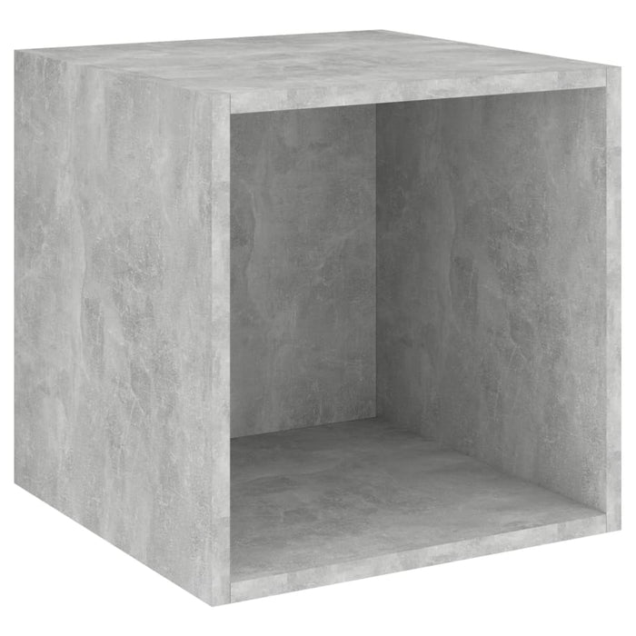 Set de dulapuri TV, 3 piese, gri beton, lemn prelucrat - WALTI WALTI