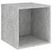 Set de dulapuri TV, 3 piese, gri beton, lemn prelucrat - WALTI WALTI