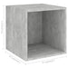 Set de dulapuri TV, 3 piese, gri beton, lemn prelucrat - WALTI WALTI