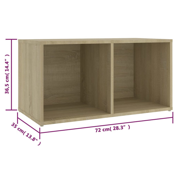 Dulapuri TV 2 buc., stejar Sonoma,72x35x36,5 cm, lemn prelucrat - WALTI WALTI