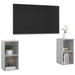 Dulapuri TV 2 buc gri beton, 72x35x36,5 cm lemn prelucrat - WALTI WALTI