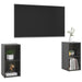 Dulapuri TV 2 buc gri extralucios 72x35x36,5 cm lemn prelucrat - WALTI WALTI