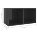 Dulapuri TV 2 buc gri extralucios 72x35x36,5 cm lemn prelucrat - WALTI WALTI