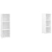 Dulapuri TV, 2 buc., alb, 107x35x37 cm, lemn prelucrat - WALTI WALTI