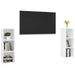 Dulapuri TV, 2 buc., alb, 107x35x37 cm, lemn prelucrat - WALTI WALTI
