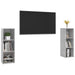 Dulapuri TV, 2 buc., gri beton, 107x35x37 cm, lemn prelucrat - WALTI WALTI