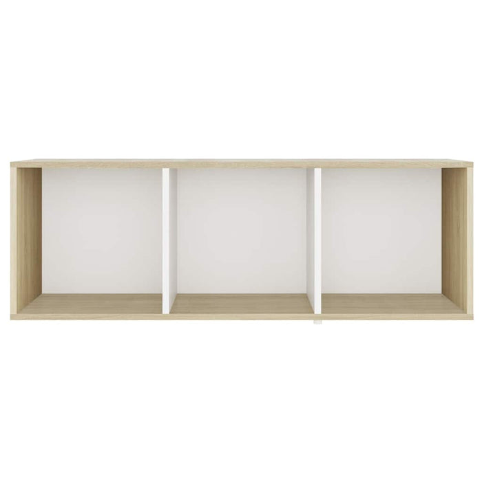 Dulapuri TV 2 buc alb/stejar sonoma 107x35x37 cm lemn prelucrat WALTI