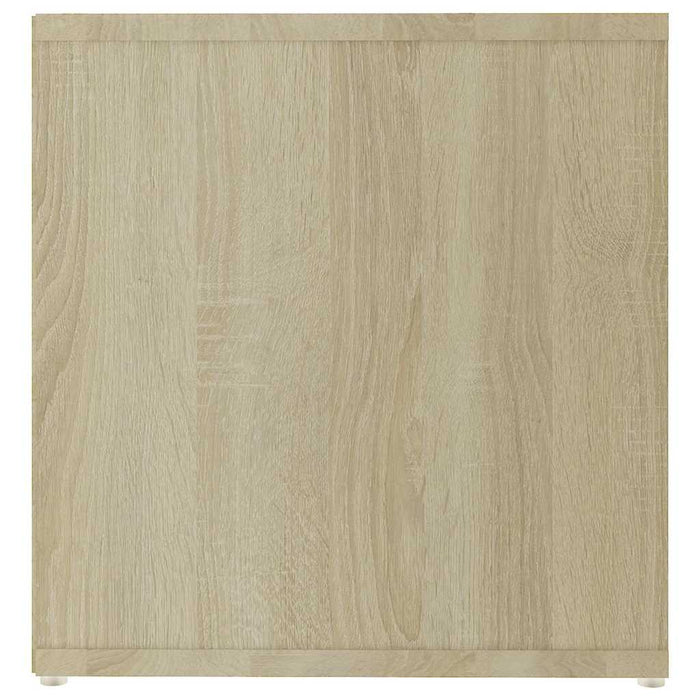 DulapTV 2 buc alb/stejar Sonoma 142,5x35x36,5 cm lemn prelucrat WALTI