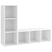 Dulapuri TV, 2 buc., alb, 107x35x37 cm, lemn prelucrat - WALTI WALTI