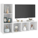 Dulapuri TV, 2 buc., alb, 107x35x37 cm, lemn prelucrat - WALTI WALTI