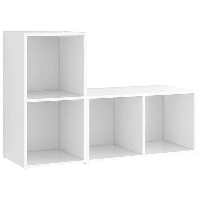 Dulapuri TV, 2 buc., alb, 72x35x36,5 cm, lemn prelucrat - WALTI WALTI
