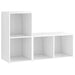 Dulapuri TV, 2 buc., alb, 72x35x36,5 cm, lemn prelucrat - WALTI WALTI