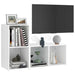 Dulapuri TV, 2 buc., alb, 72x35x36,5 cm, lemn prelucrat - WALTI WALTI