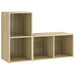 Dulapuri TV 2 buc., stejar Sonoma,72x35x36,5 cm, lemn prelucrat - WALTI WALTI