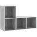 Dulapuri TV 2 buc gri beton, 72x35x36,5 cm lemn prelucrat - WALTI WALTI