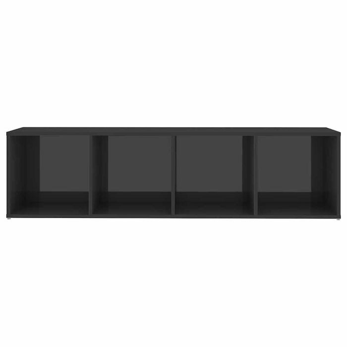 Dulapuri TV 2 buc, gri lucios, 142,5x35x36,5 cm, lemn prelucrat WALTI