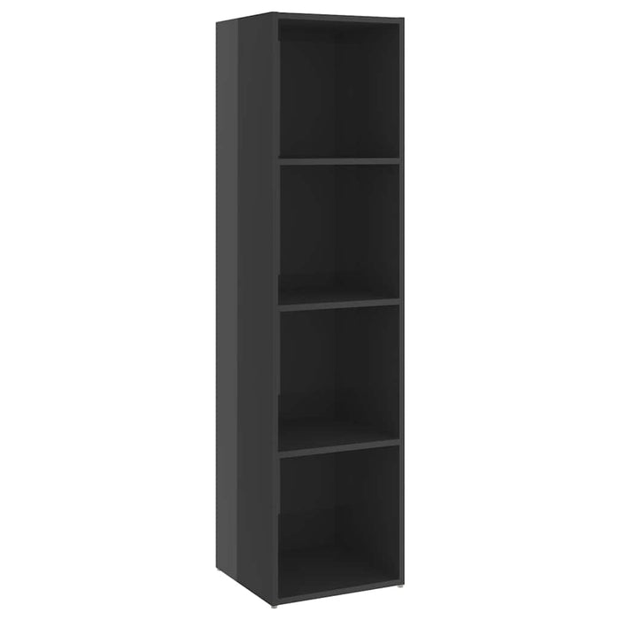 Dulapuri TV 2 buc, gri lucios, 142,5x35x36,5 cm, lemn prelucrat WALTI