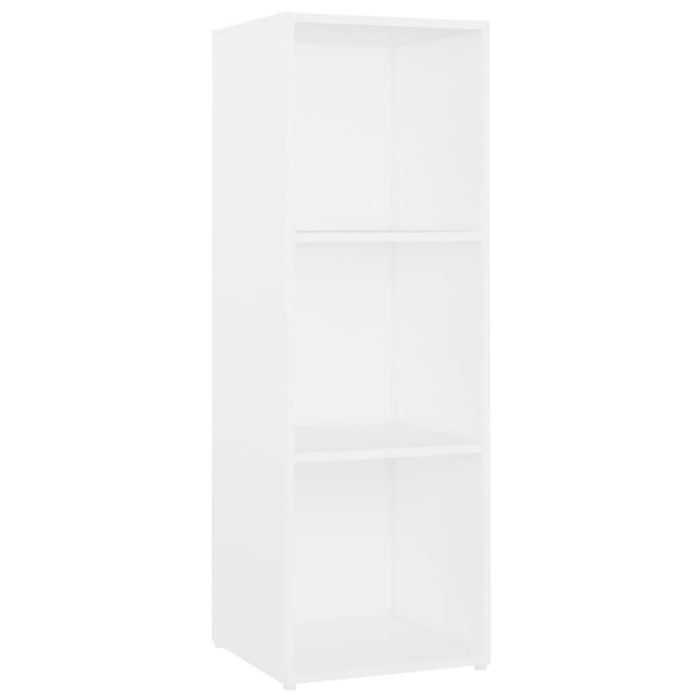 Dulapuri TV, 2 buc., alb, 107x35x37 cm, lemn prelucrat - WALTI WALTI