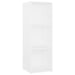 Dulapuri TV, 2 buc., alb, 107x35x37 cm, lemn prelucrat - WALTI WALTI