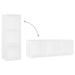 Dulapuri TV, 2 buc., alb, 107x35x37 cm, lemn prelucrat - WALTI WALTI