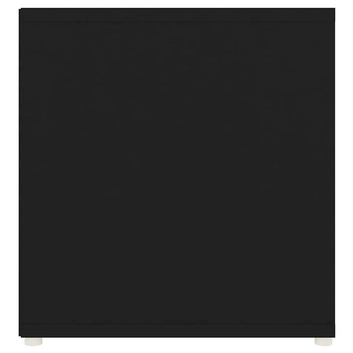 Dulapuri TV, 3 buc., negru, 107x35x37 cm, lemn prelucrat WALTI