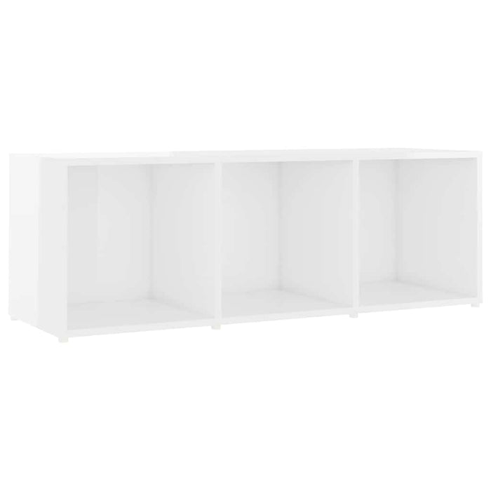 Dulapuri TV 2 buc alb extralucios, 107x35x37 cm, lemn prelucrat WALTI